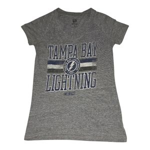 Tampa Bay Lightning NHL Gray Logo Tee